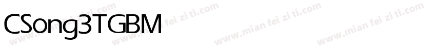 CSong3TGB Medium字体转换